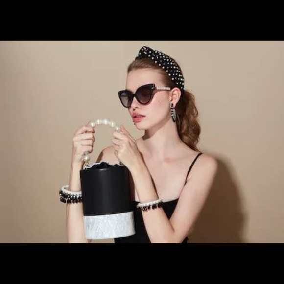 Lele Sadoughi Dallas Bag Pearl - Picture 6 of 6